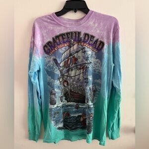 Grateful Dead Women’s Size Medium Long Sleeve Shirt - Purple and Teal